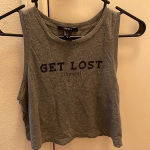 gray crop top!